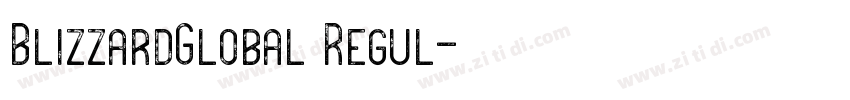 BlizzardGlobal Regul字体转换